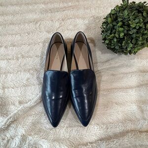 Cole Haan Brie Skimmer Pointed Loafers Marine Blue 7.5